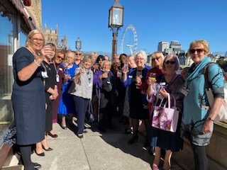 Group of women on the terrace of the House of Lords