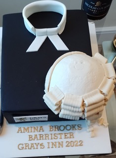 Barrister's wig and gown