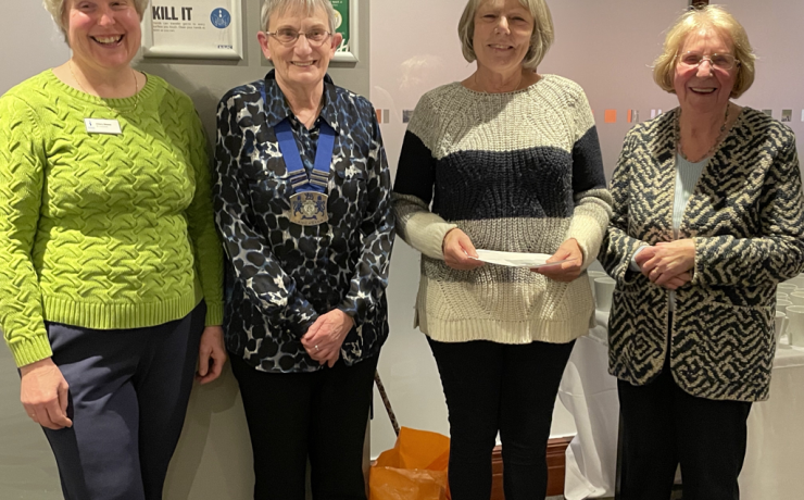 New Member Elaine is welcomed to the Club