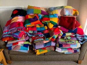 Hand Knitted Blankets for Hamlin Fistula