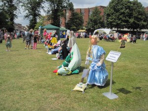 Cinders takes her place with other exhibits