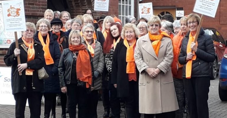 Midland Chase Members starting their Silent March
