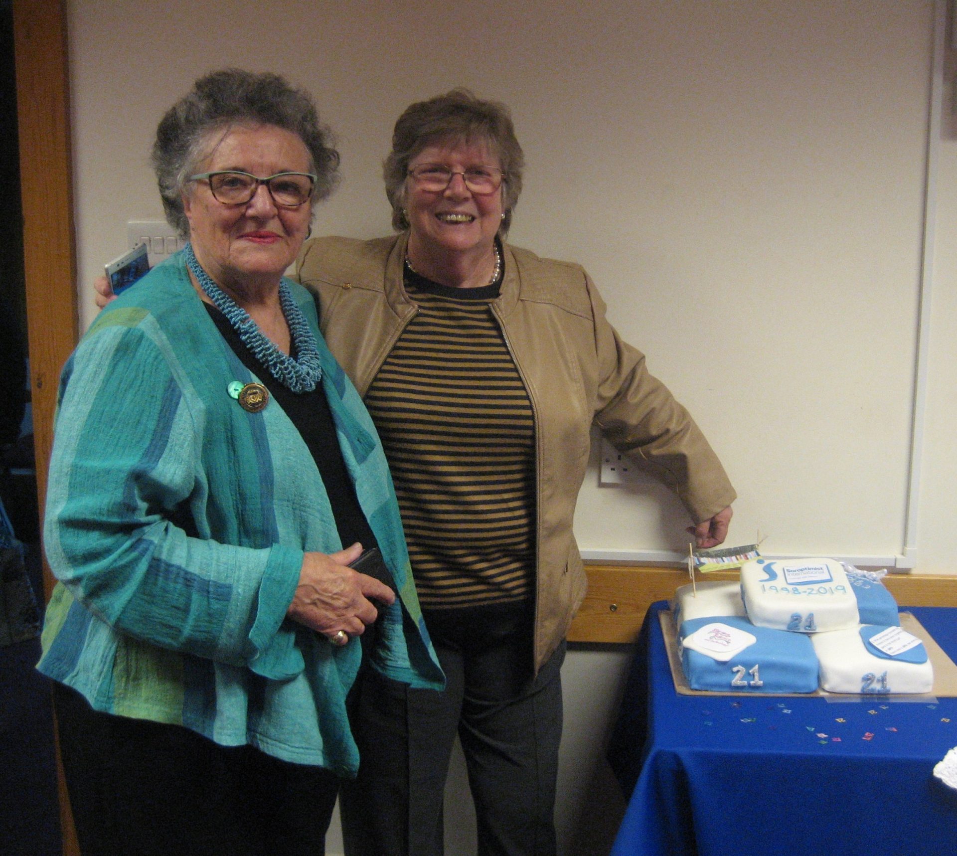 Founder president Angela with Ann Dawson Regional Membership and Development Officer