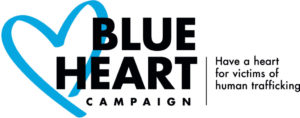 Blue Heart Logo against Human Trafficking