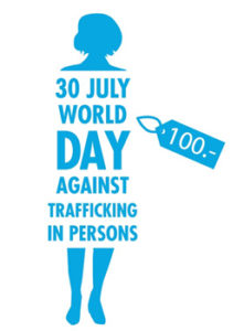 Logo of UN day against trafficking in human beings