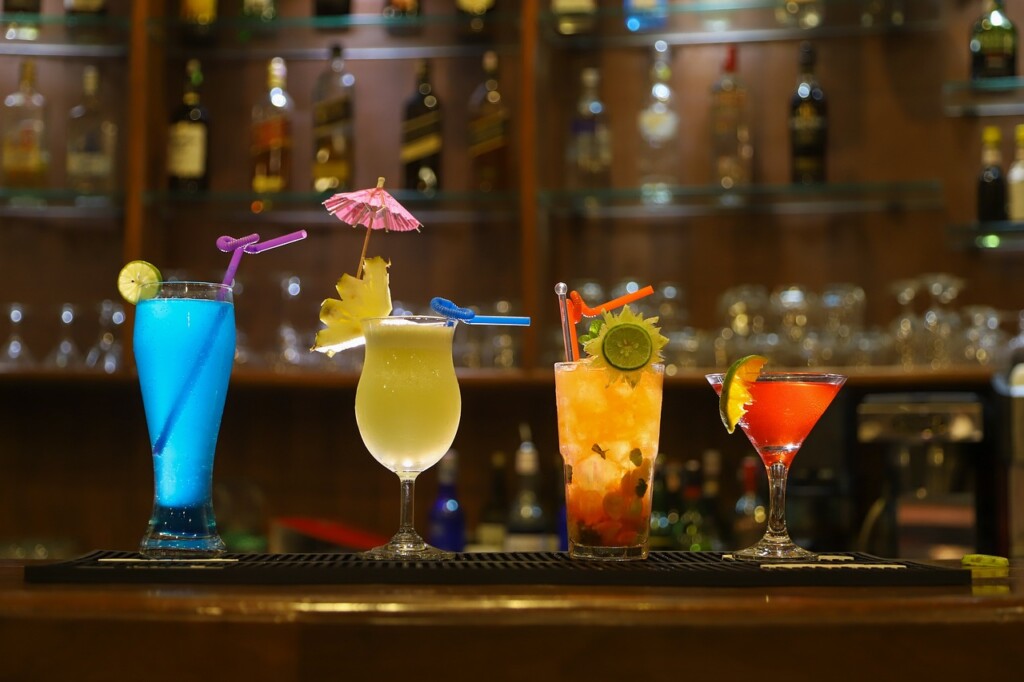 Image of colourful cocktails