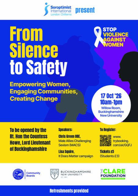 Silence to Safety Event Poster - 17 Oct