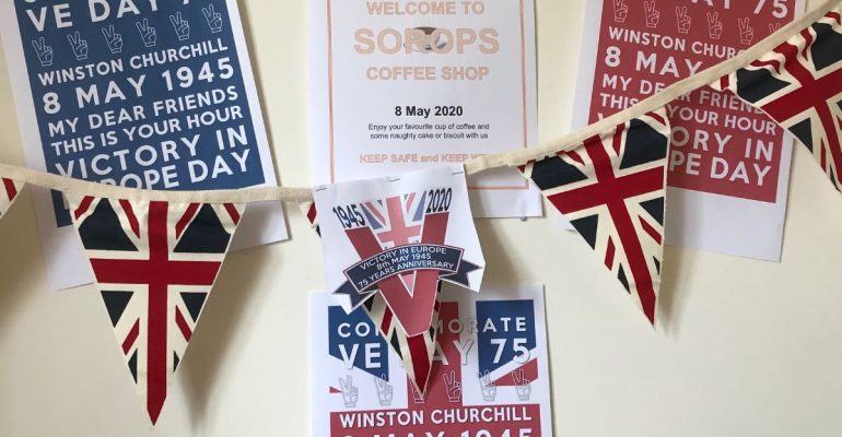 VE Day decorations