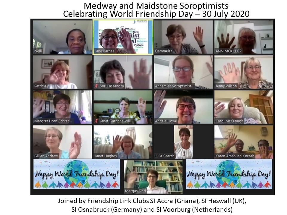 Who Did Medway And Maidstone Soroptimists Spend World Friendship Day