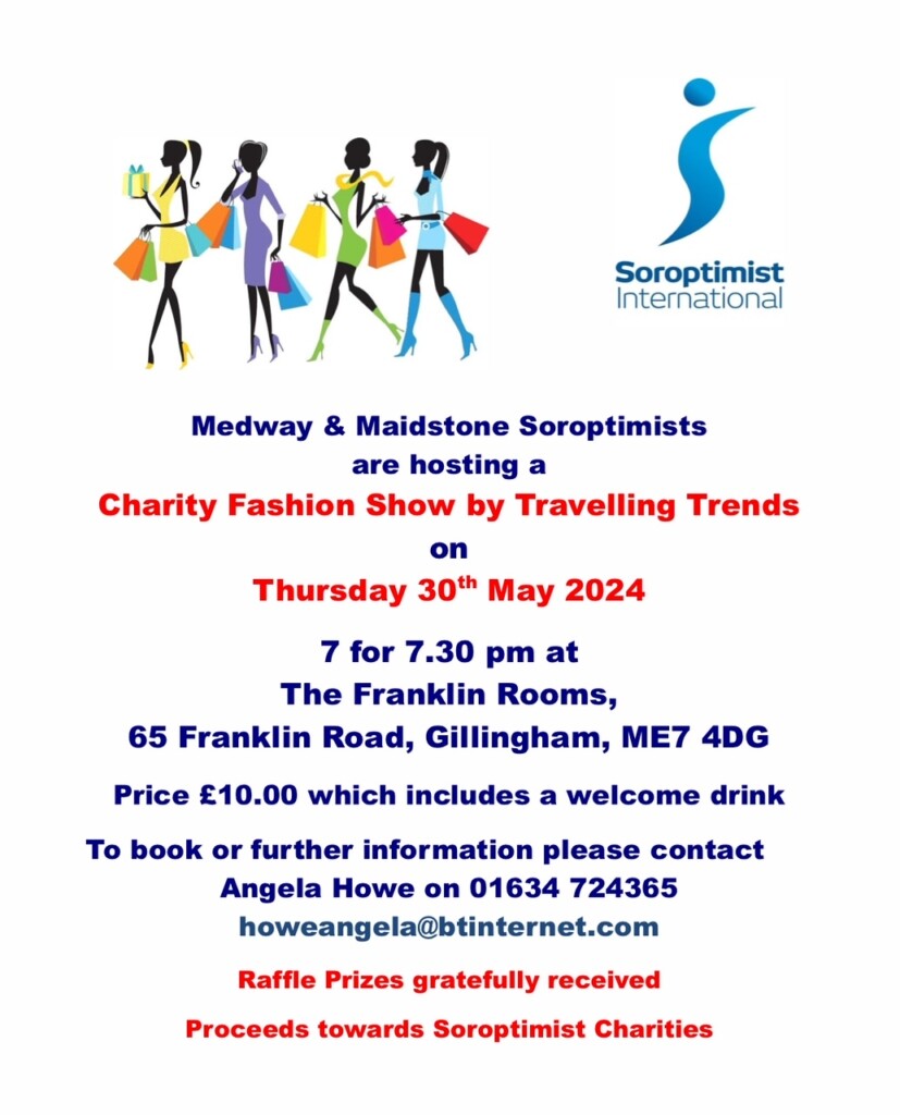 When is the Soroptimist Charity Fashion Show in Medway?
