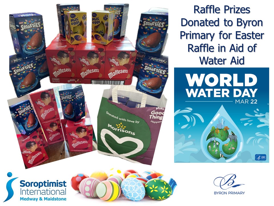 Why did Soroptimists Donate Easter Eggs to Byron School?