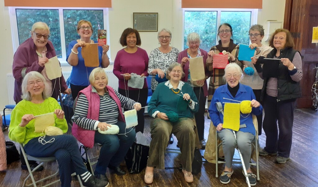 How much did Soroptimists raise in Sponsored Knit for Shoebox Appeal