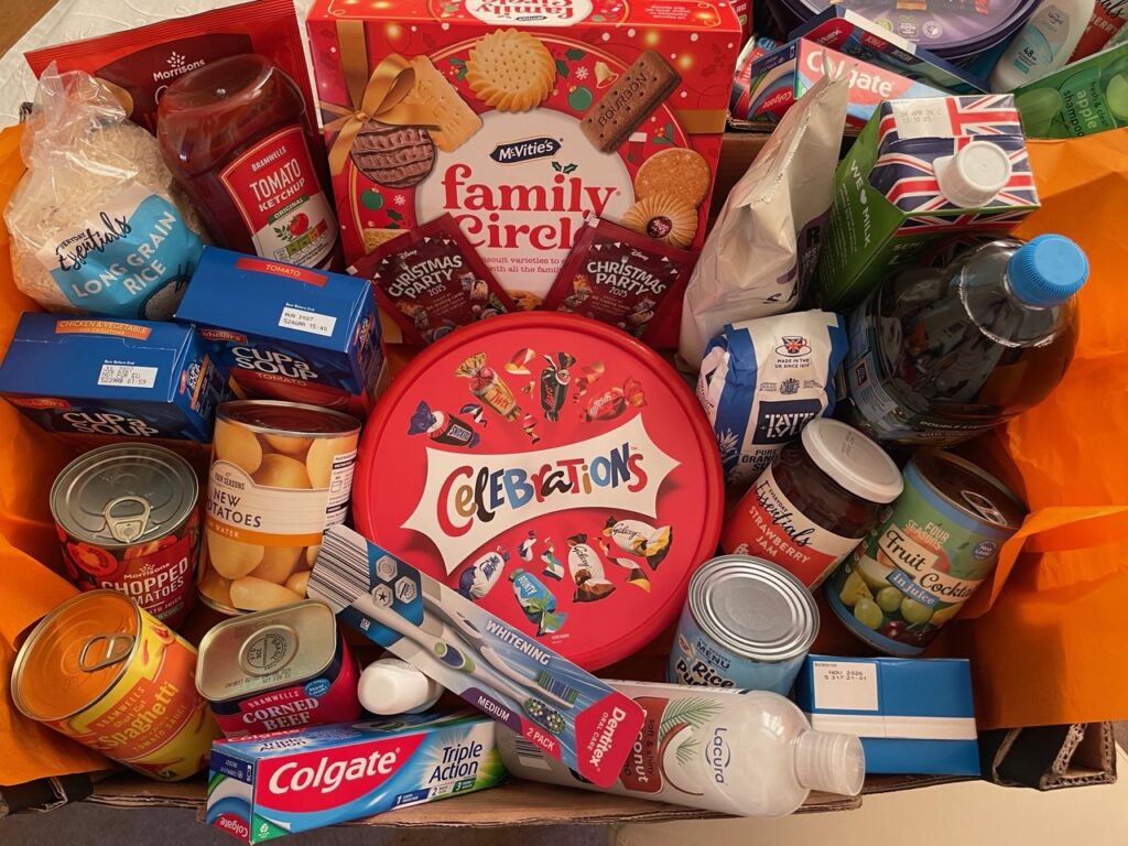 How did Soroptimists Support Food Bank at Christmas?
