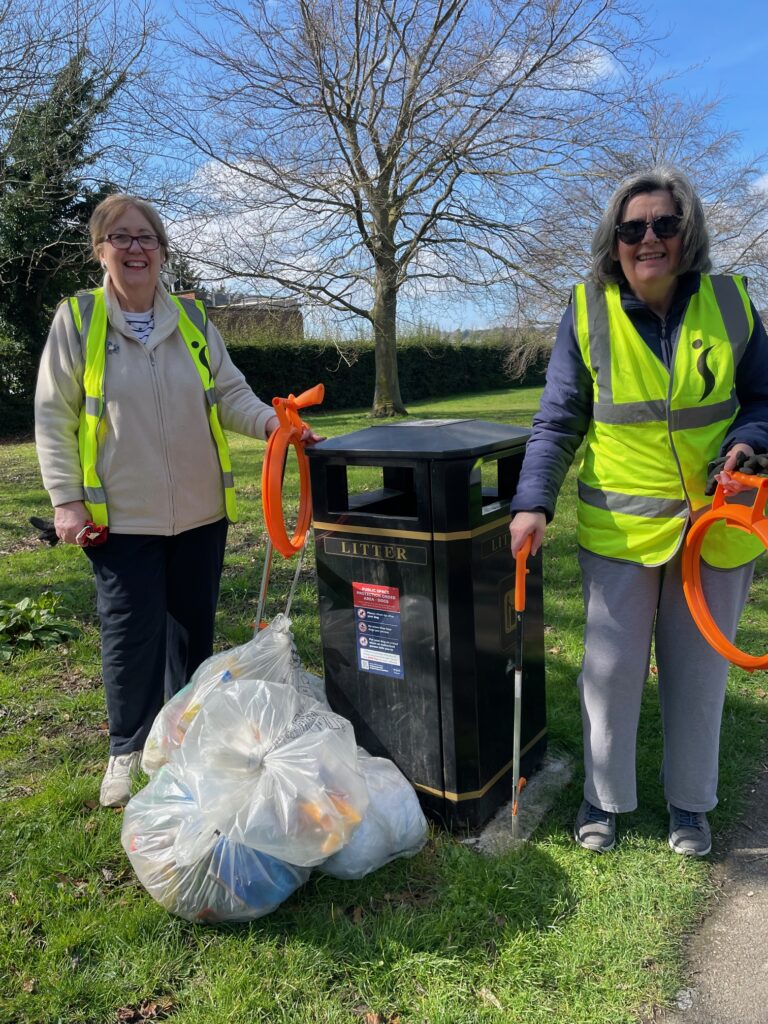 Where did Soroptimists do a Great British Spring Clean?
