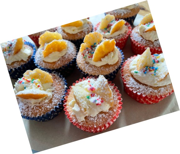 Soroptimists Making Cakes and Savouries for Dandelion Time May Fayre