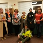 (From L-R) Carol, Pam, Kath, Alwyn, Uzma and Pauline with Jenny Medhurst