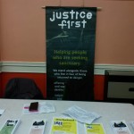 Justice First Stall