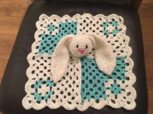 Aaliyha Aries crochet rabbit therapy