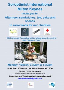 SI Afternoon Cream Teas Fundraising for our charities 7 March 2022
