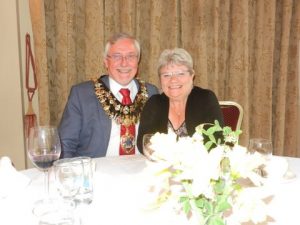 President Angela Spellman with the Mayor of Newbury Cllr Julian Swift-Hook