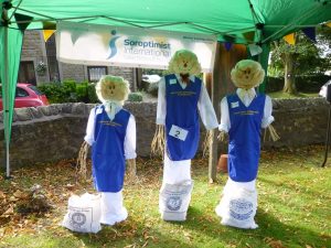 Pendleside Soroptimist scarecrows - August 2016 - the Beverley Sisters!
