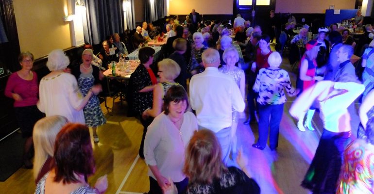 Grange Soroptimists and friends at the 50s/60s disco