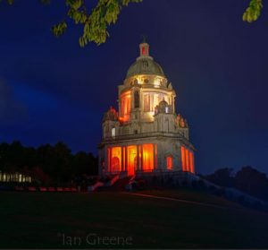 Lancaster Soroptimists - Ashton Memorial lit up in orange 2021