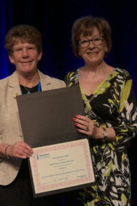 Grange club receiving their Best Practice Award at 2022 Conference