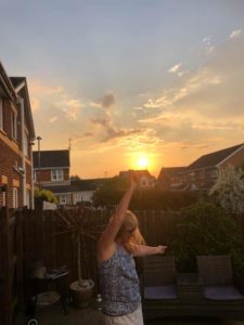 Dancing in the sunset