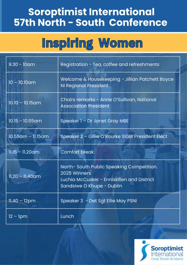 Running order 2025 North South Conference Program for North South Conference 10 May 2025 Page 1