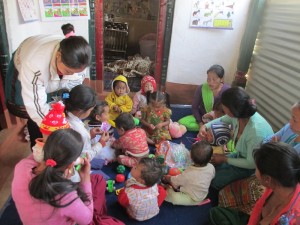 Women and children in Sudap, Nepal