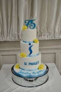 75th anniversary cake