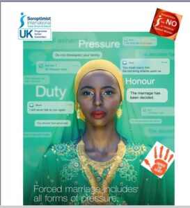 Poster about forced marriage
