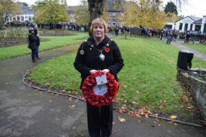 Wreath laying on Remembrance day