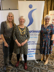 Sharron with Sue Butler & Judith Clark - retiring and new regional presidents