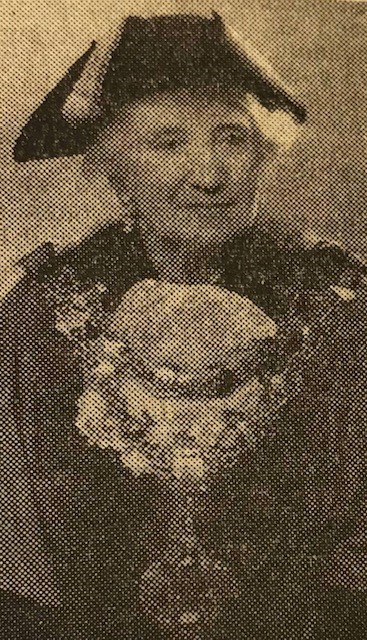 Photo of famous Bacup woman, Ada Rhodes, courtesy of The Bacup Nat