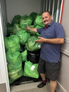 Henry John at storage