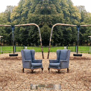 chairs in park by Louise