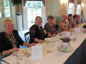 New members and awards lunch top table