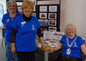 President Elaine with Membership Officer, Gill Ribis, and long standing member Helen Russell