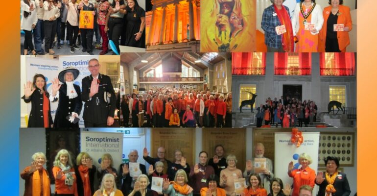 Soroptimist Orange the World 2023 montage