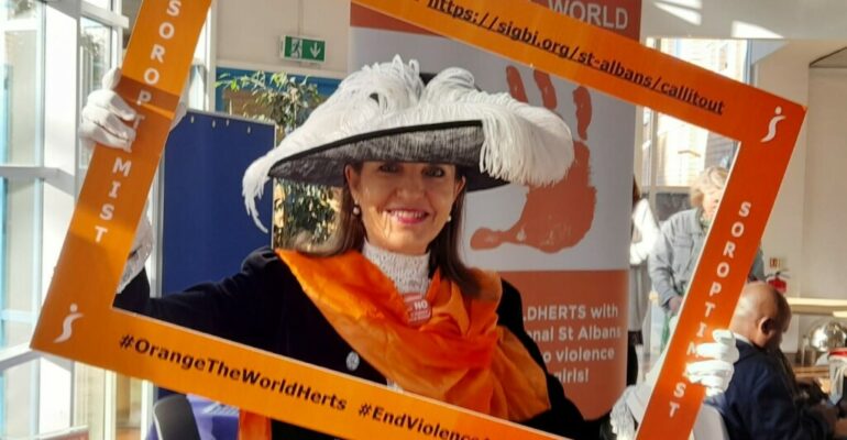 Orange The World CallItOut Annie Brewster High Sheriff Herts