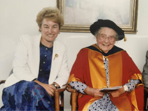 Dr Margaret Ashwell and Elsie Widdowson