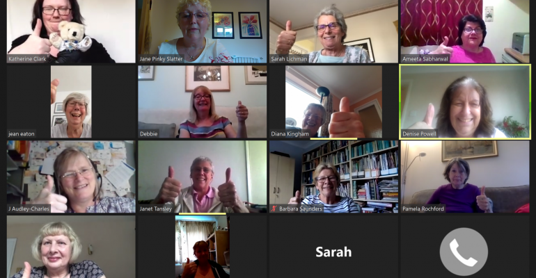 Soroptimist St Albans Lockdown Zoom Meeting