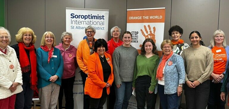 Soroptimist International with St Albans Women's Cricket Team