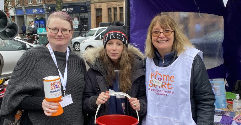 SISTAs at Home-Start Pancake Race Kat Melie Debbie