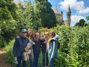 Cecile Syechelles visit - garden at George St Canteen