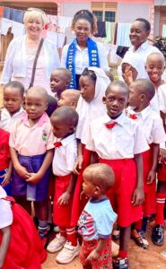 SI Wakiso School visit Caroline Tyrwhitt