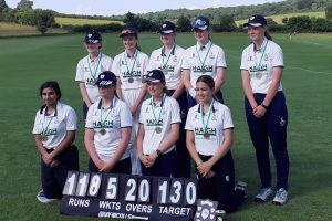 Herts Girls Cricket Bishop's Stortford Winning Team 2021