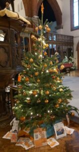 Soroptimist Orange the World Christmas Tree St Saviours 